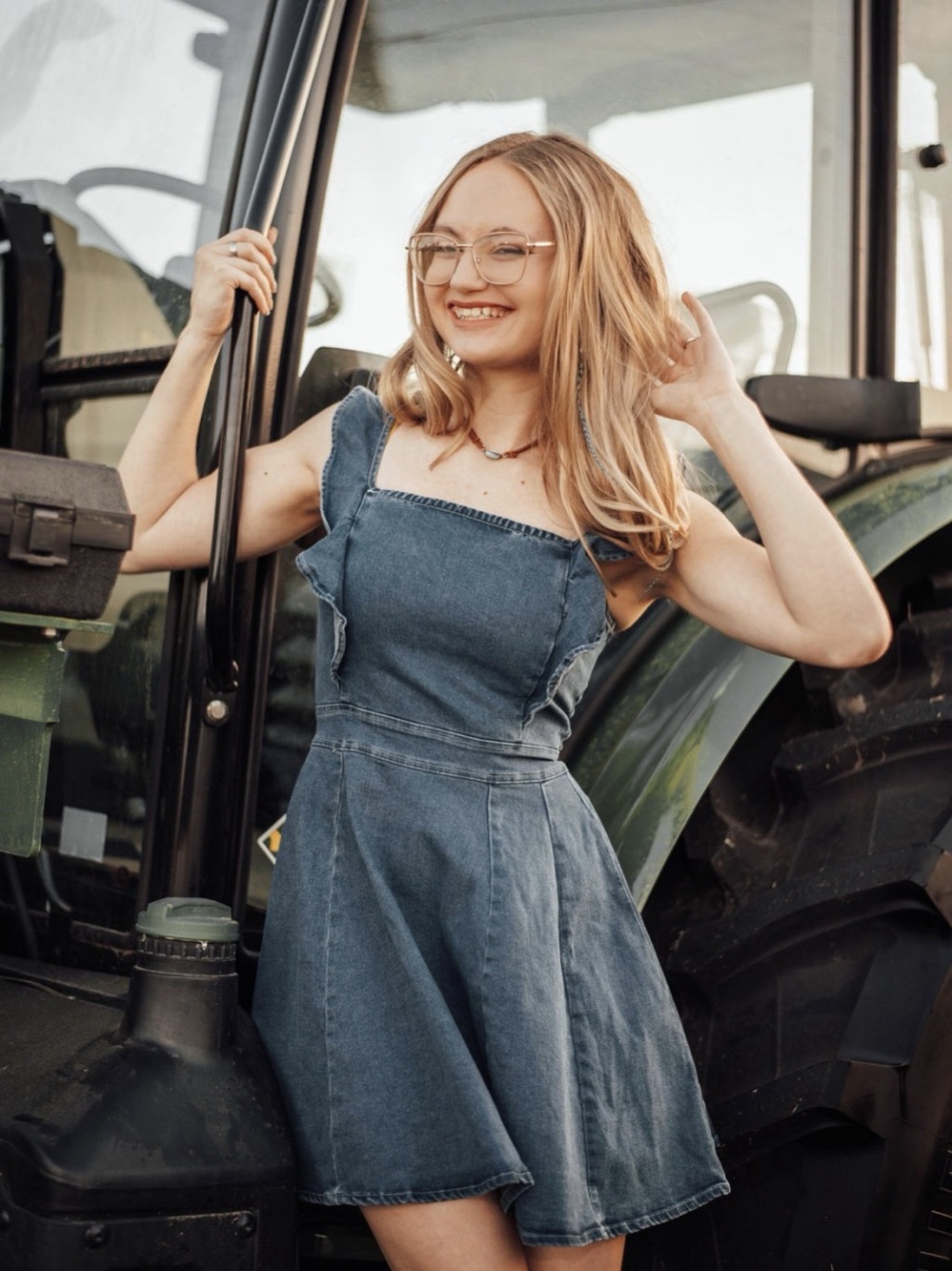 Denim Mini Dress Like New